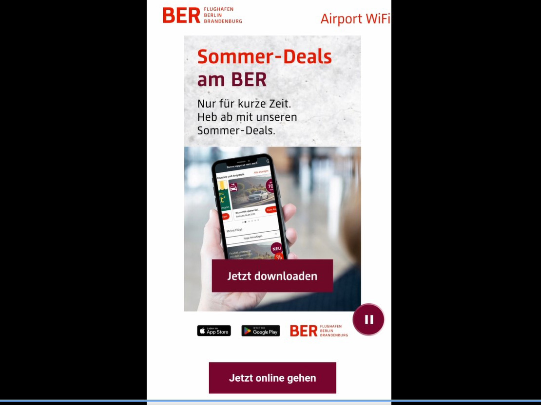 Exklusives Wifi Sponsoring BER