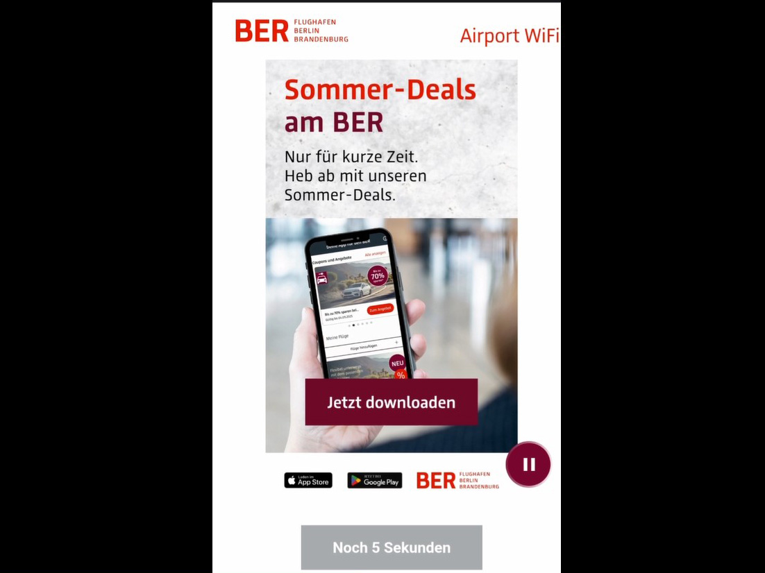 Exklusives Wifi Sponsoring BER