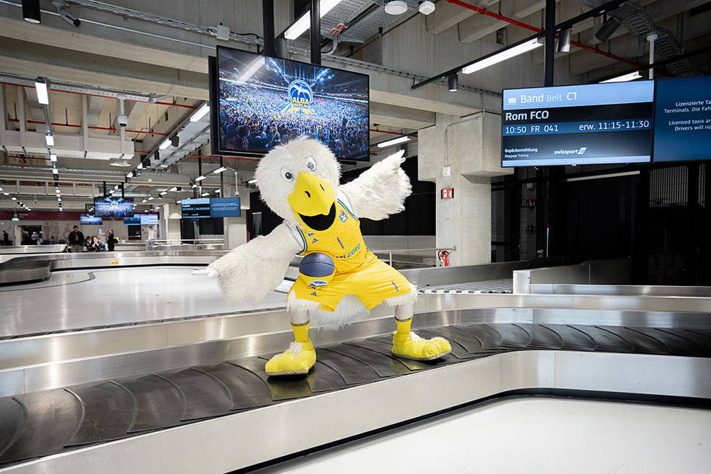 Digitale Screens Ankunft BER Alba