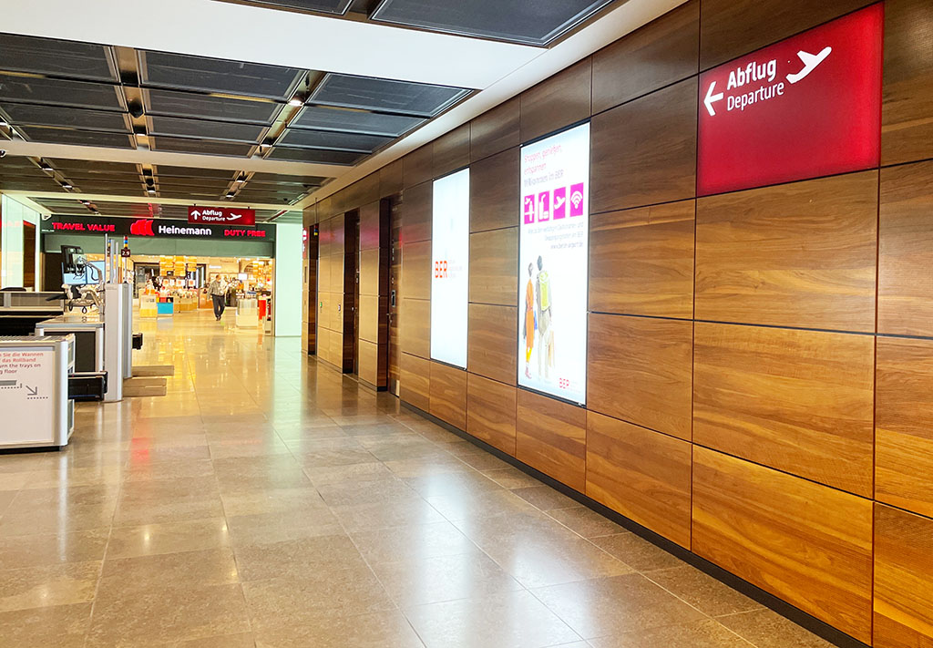 Poster-Boxen Sicherheitskontrolle