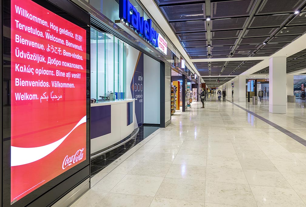 Poster Vitrinen Abholerhalle