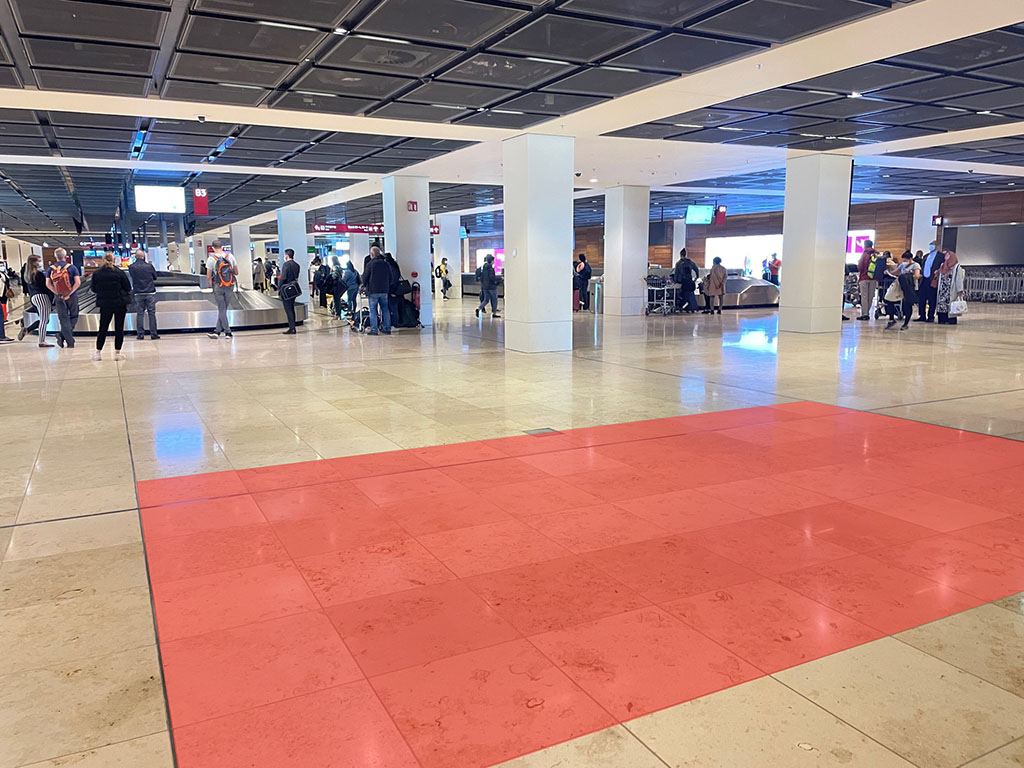 Promotion Points baggage claim area north and south 