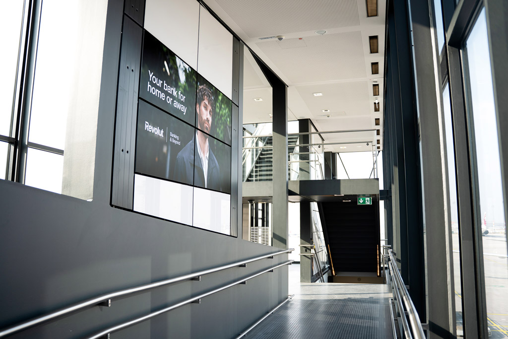 Foil branding stairwells