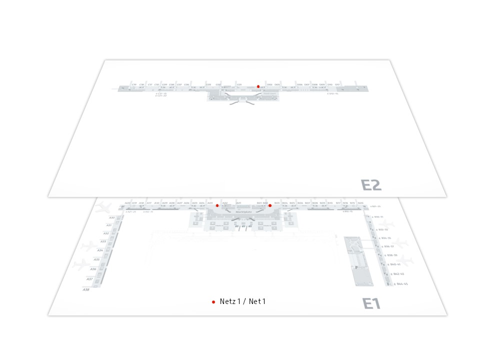 Lageplan Raucherlounges BER