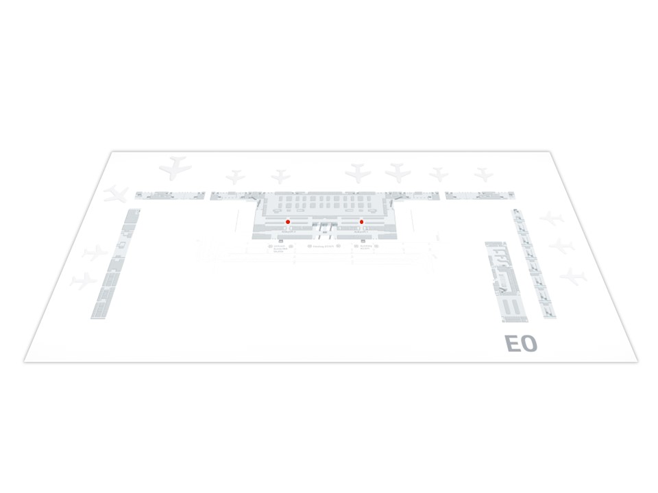 Lageplan Säulenbranding Gepäckausgabe